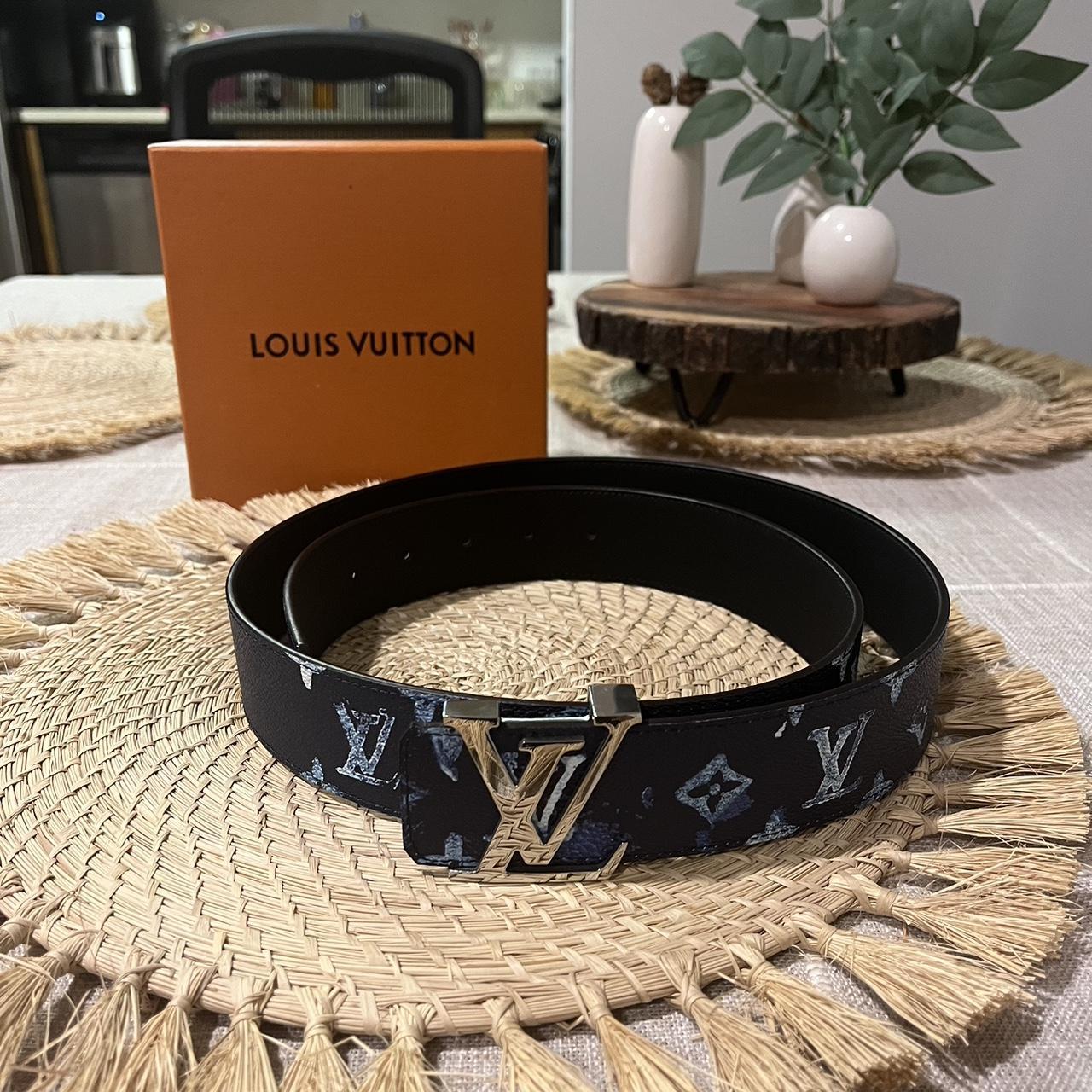 Louis Vuitton ブラック ベルト 42/105 Louis Vuitton Damier Graphite