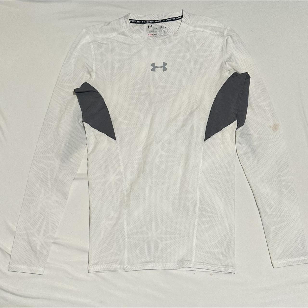 white under armour compression top(small stain) Depop
