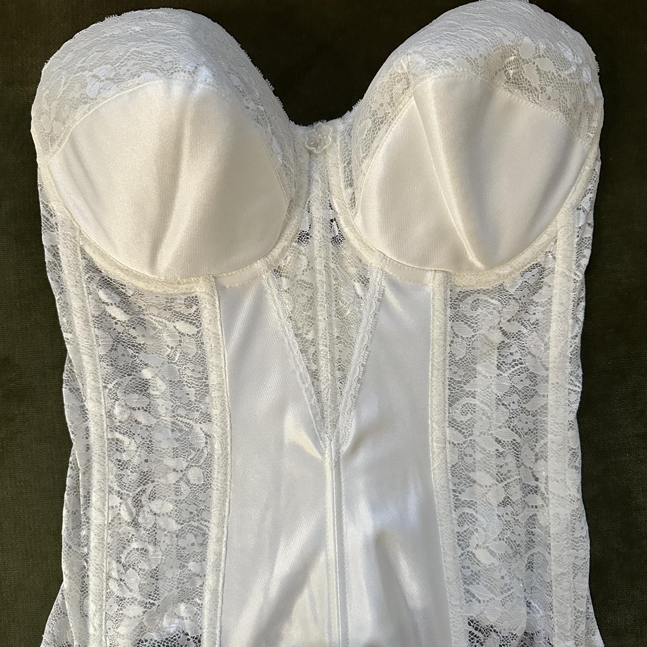 dreamy creme vintage bustier corset ❥ brand - - Depop