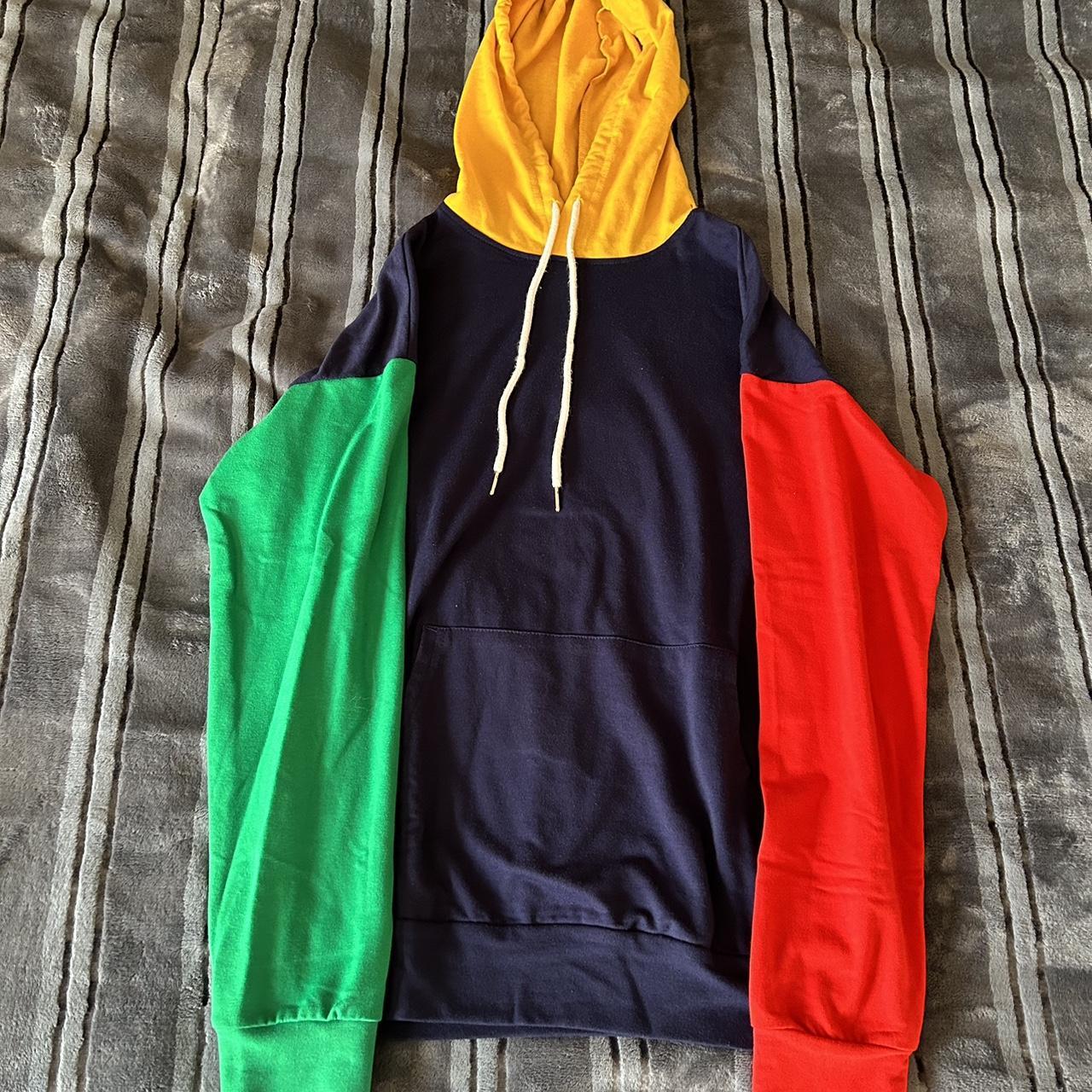 Mens multi hot sale colored hoodie