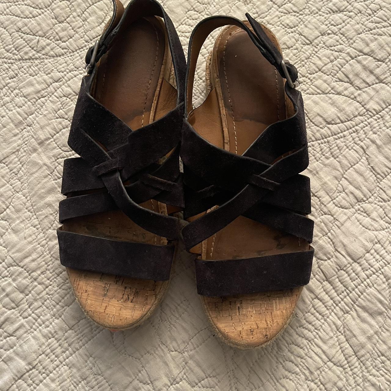 Trask Navy Randi Espadrille Lightly Used Condition