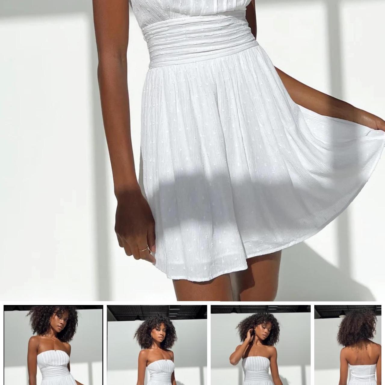 Silva Strapless Mini Dress White