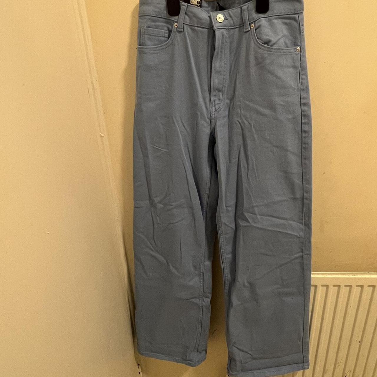 Wide twill trousers