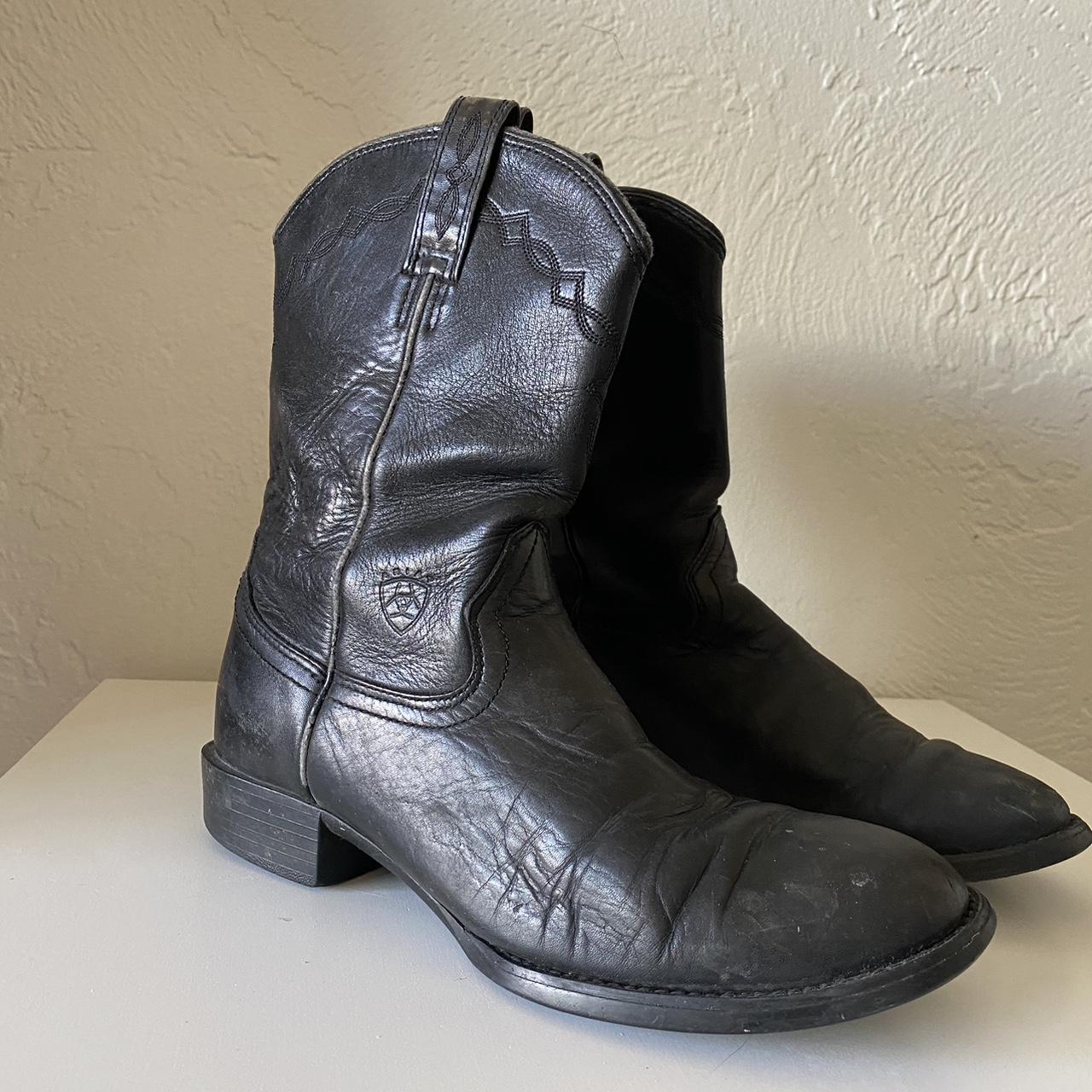 high black cowboy boots