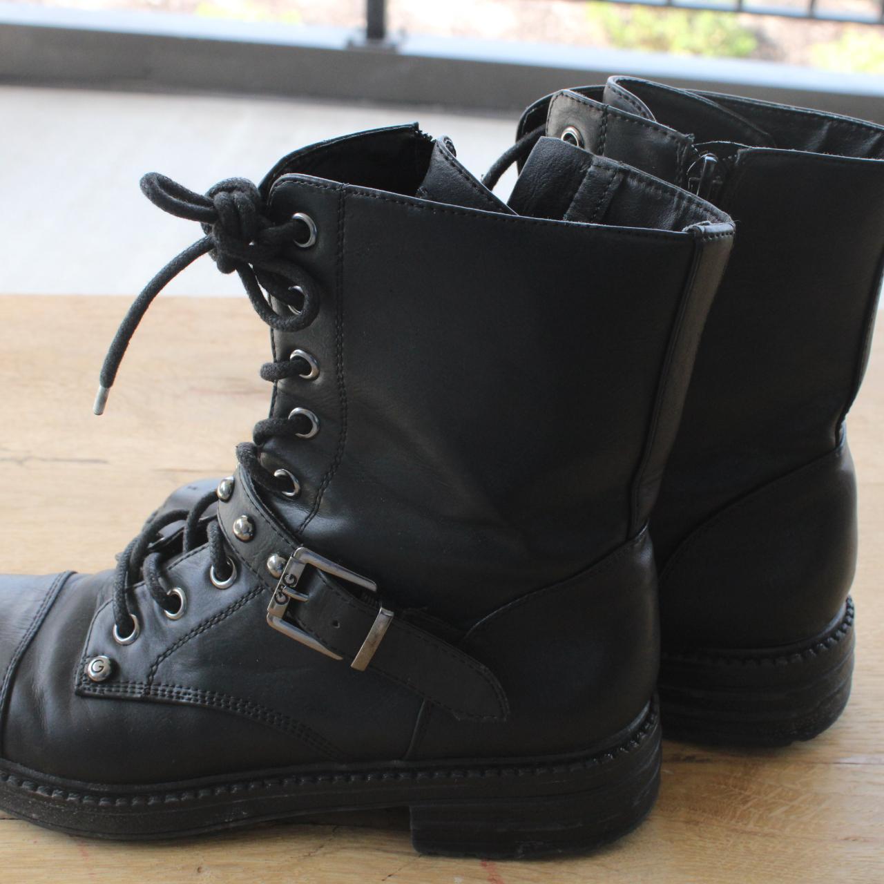 GBG Guess, Black, Women's Combat Boots - Depop