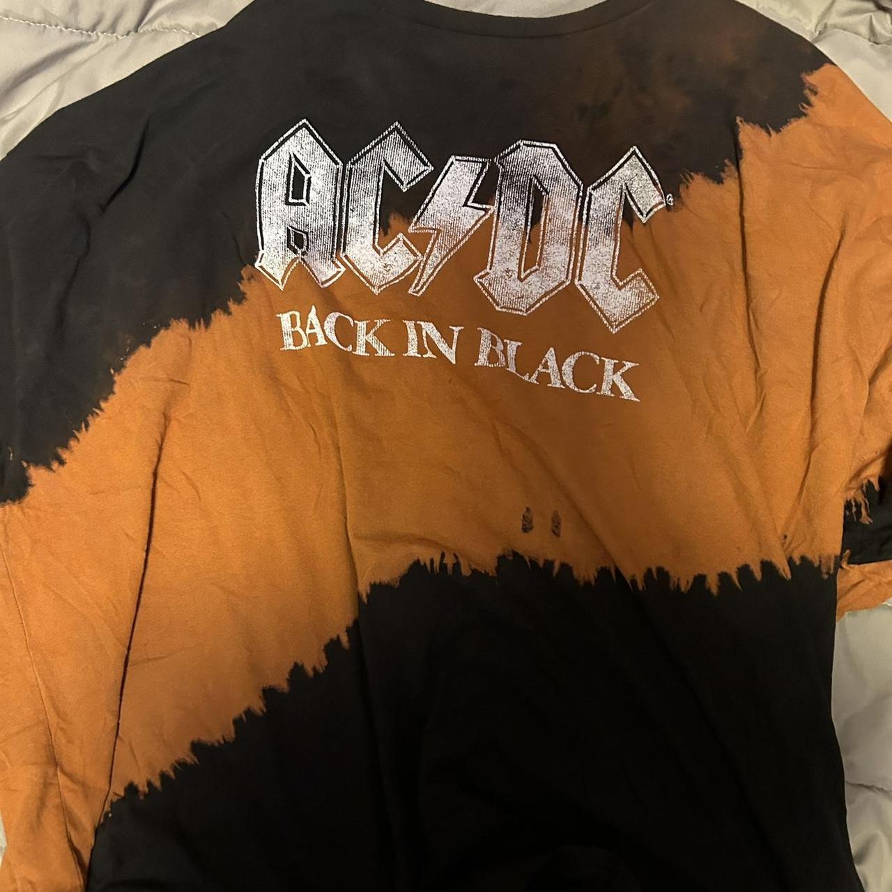 acdc tie dye shirt