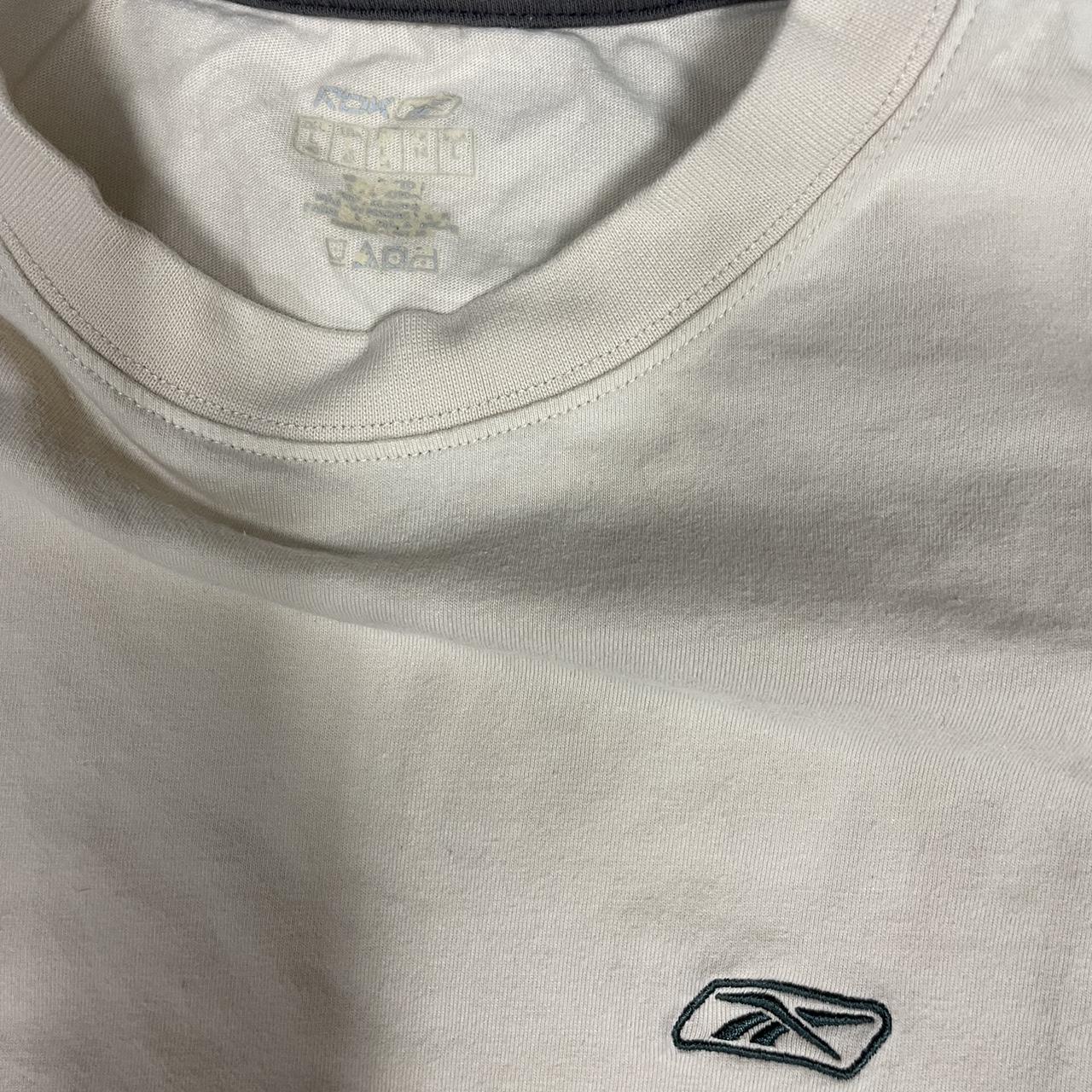 Vintage Classic Reebok Beige tee Size L Any... - Depop