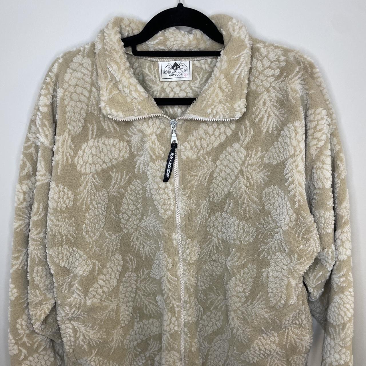 Vintage Massive Outdoor Winter Pattern Fleece Sweater