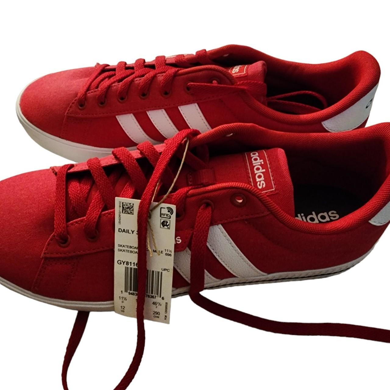 Adidas neo outlet red trainers