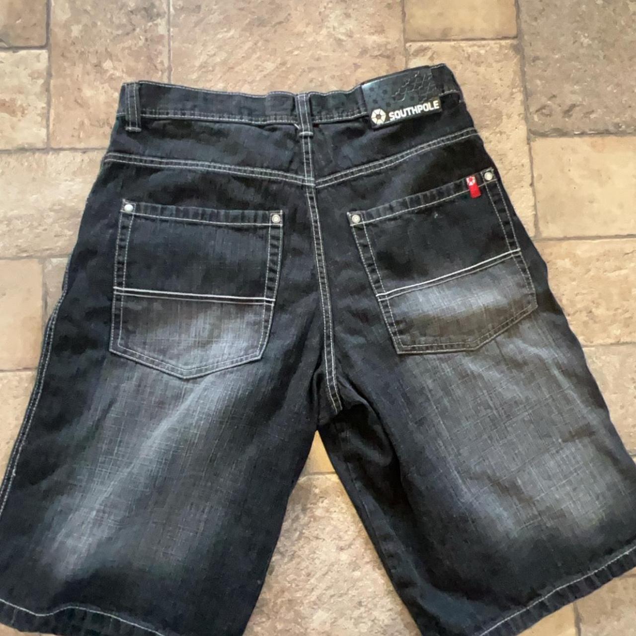 Black washed South pole jorts - Depop