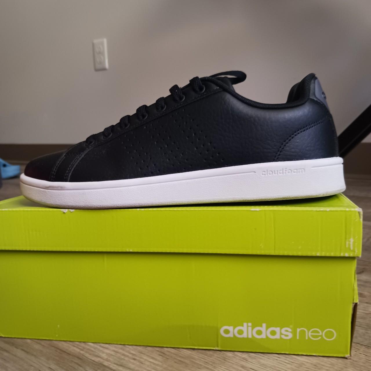adidas neo cloudfoam advantage clean black