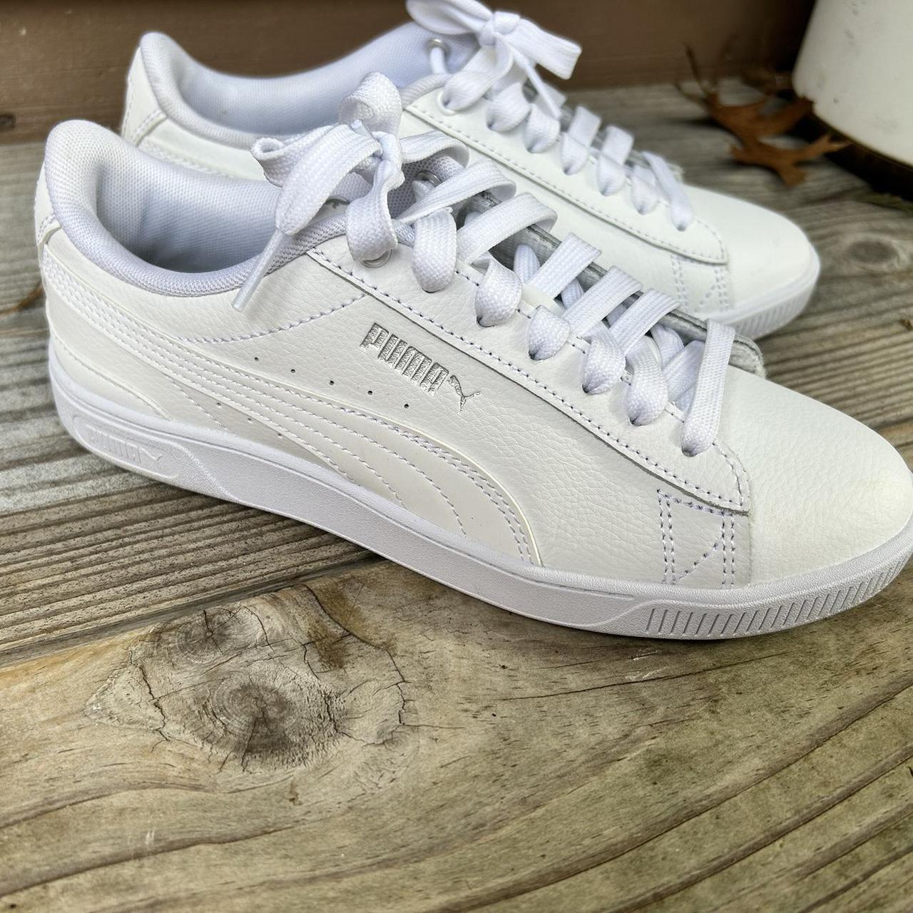 Ladies puma fashion white trainers