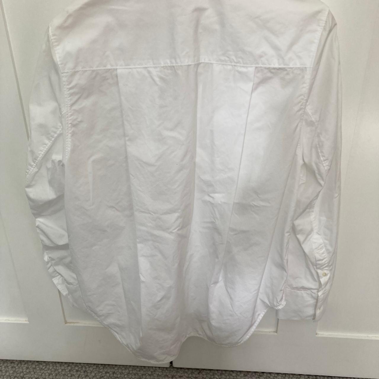 Toteme signature cotton white shirt. Hardly worn,... - Depop