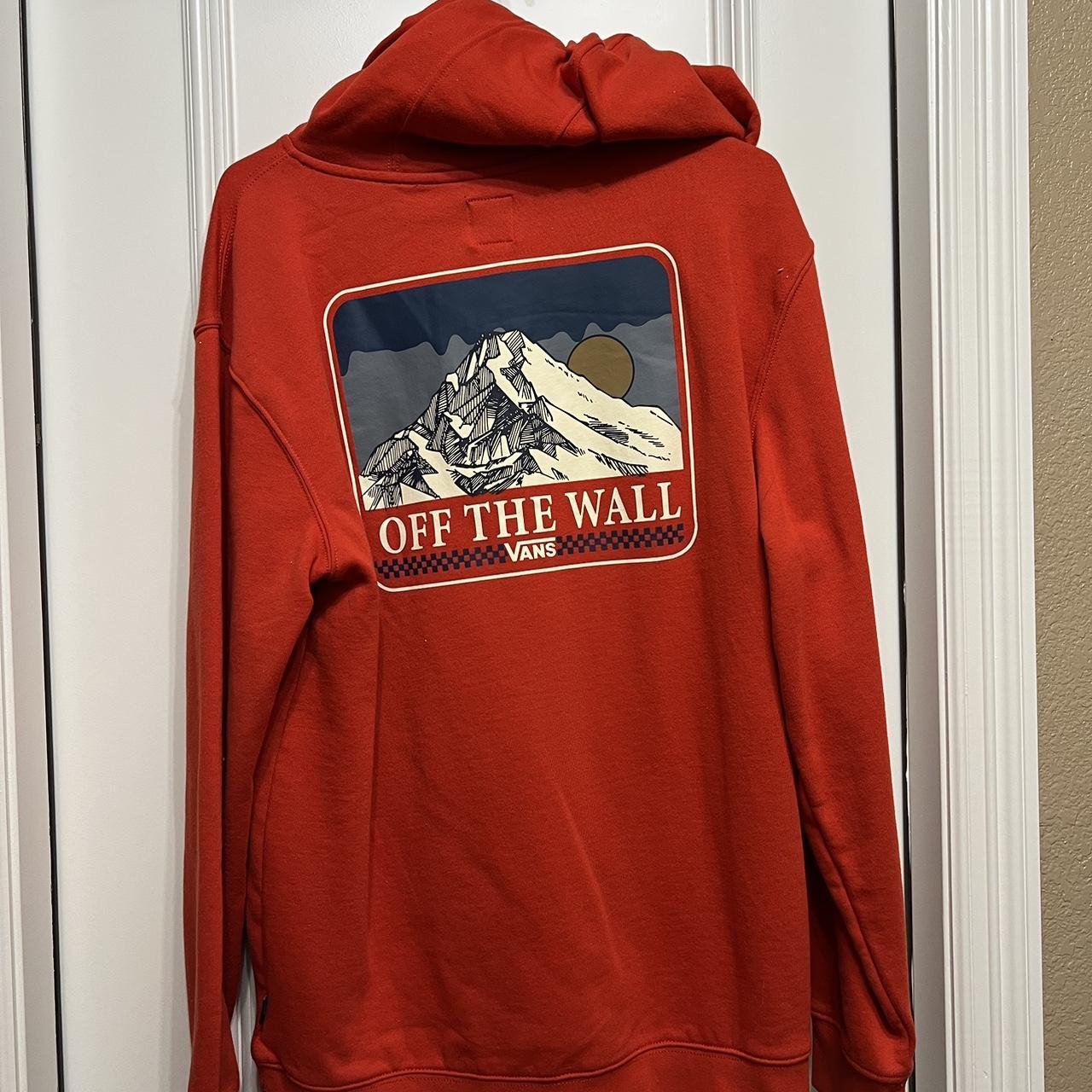 Vans off the sale wall red hoodie