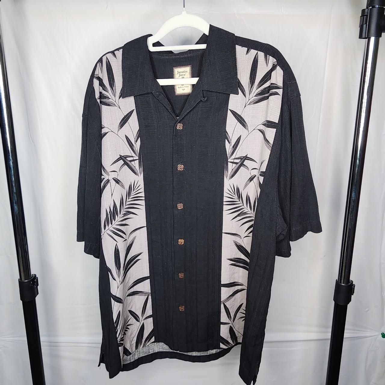 Jamaica Jaxx Authentic Island Style Button Down Silk Shirt Mens XXL Hawaiian
