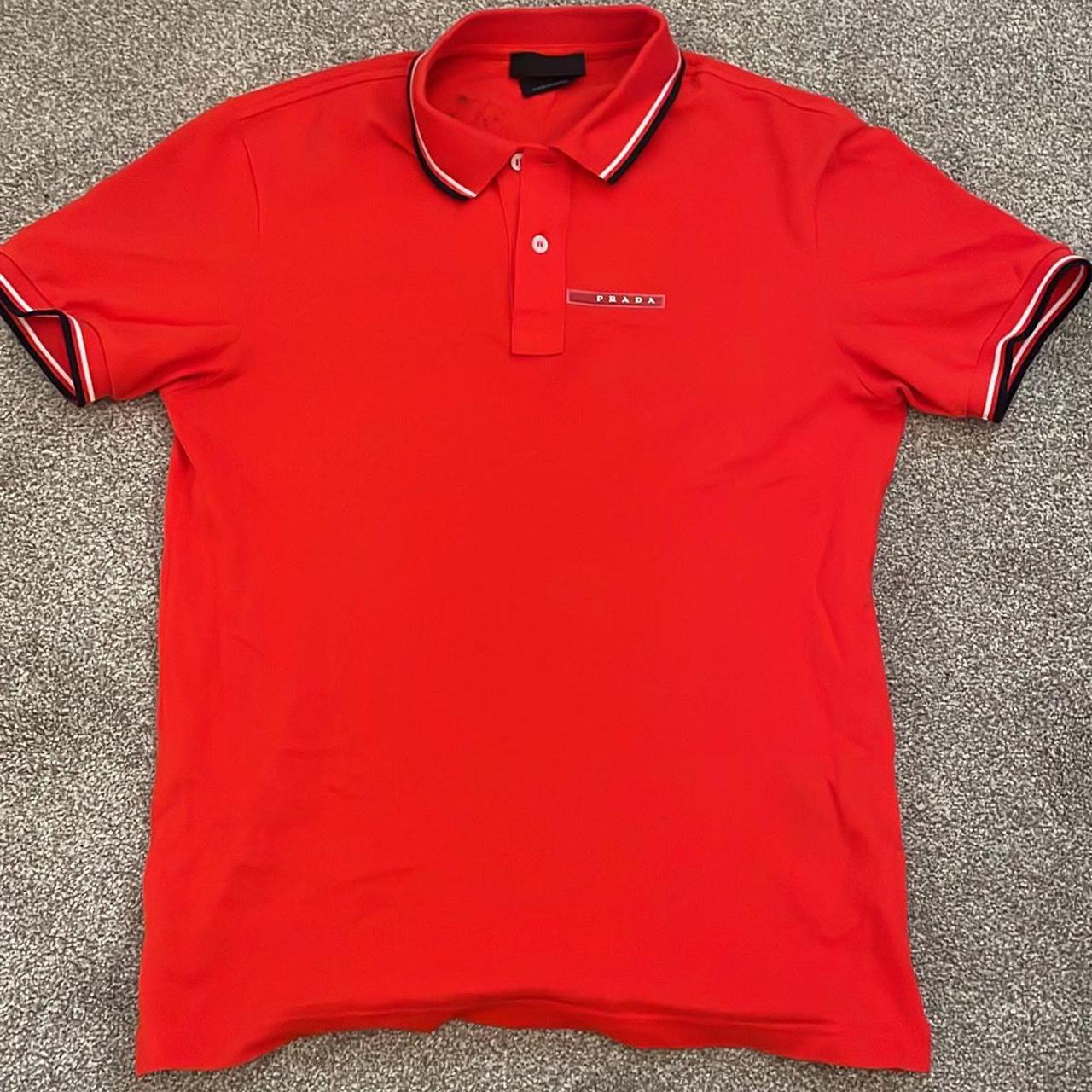 Authentic prada top Red Size medium Worn a handful... - Depop