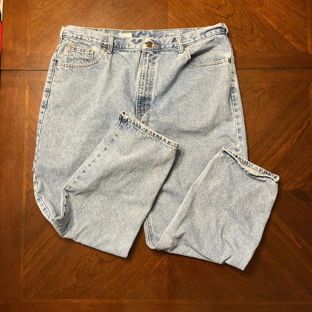 Vintage Carhartt Work Jeans Size 42in x 30in Baggy... Depop
