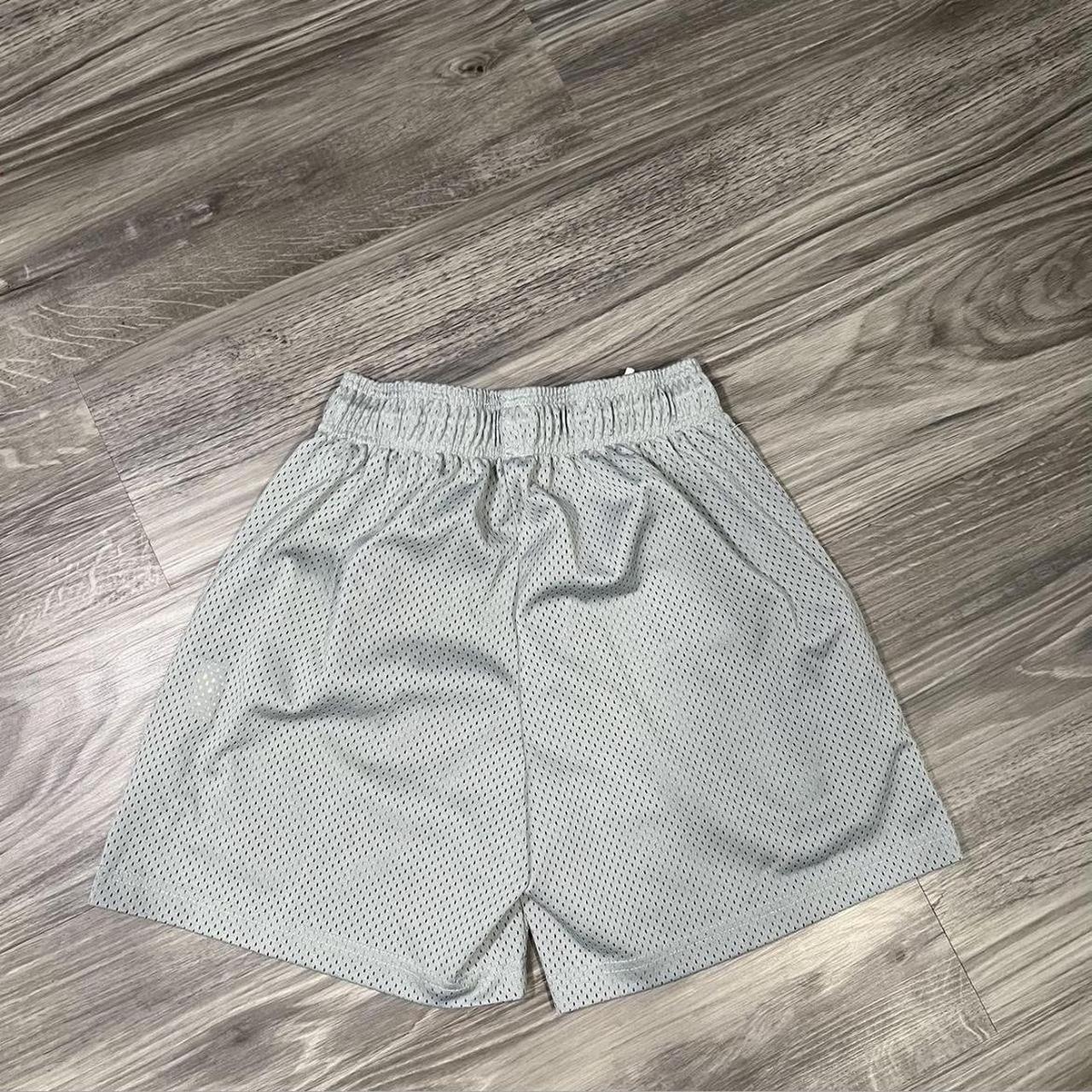 Grey lightning Eric Emanuel mesh shorts - Depop