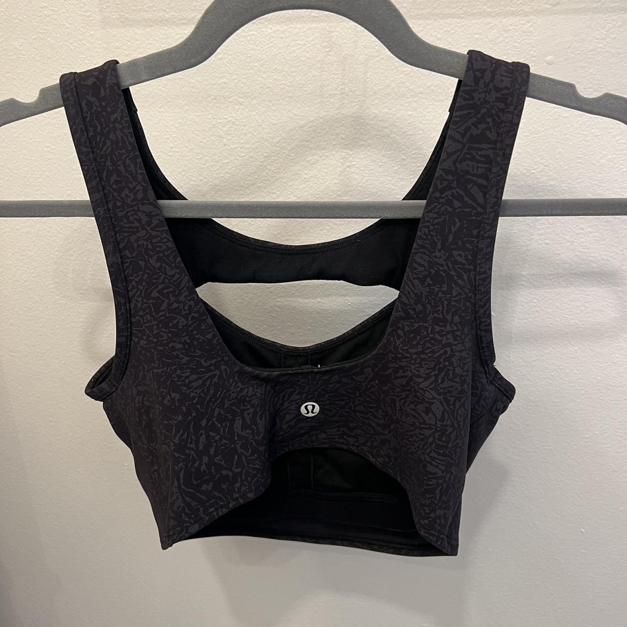 Lulu lemon bra with cut out — size 6 #lululemon... - Depop