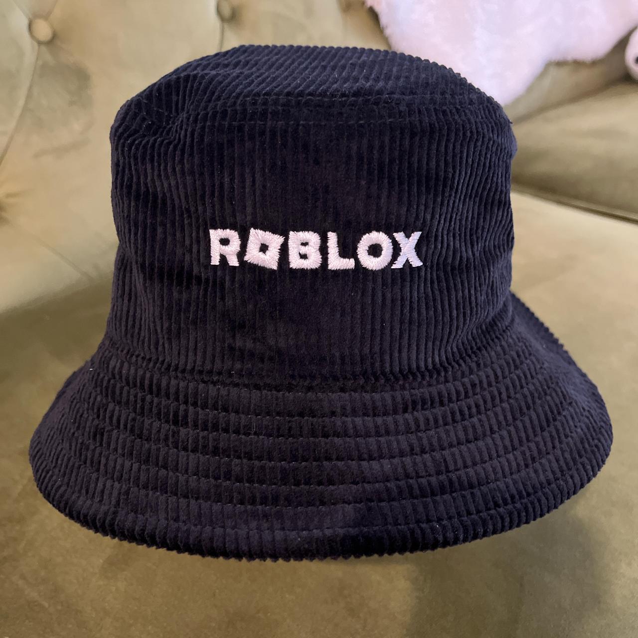 Roblox black corduroy velvet bucket hat Roblox swag, | Depop