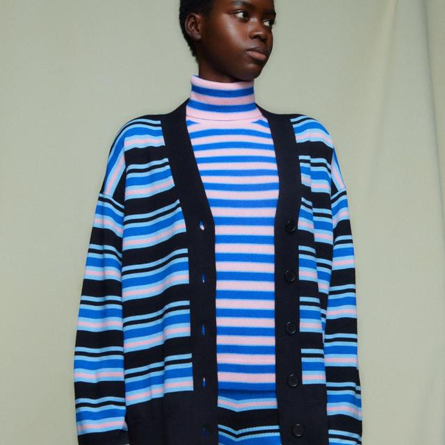 MARNI X UNIQLO Collab Cashmere Striped Turtleneck | Depop
