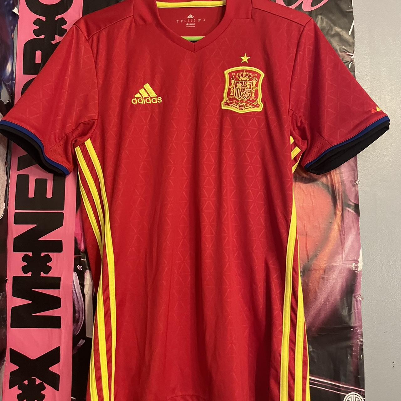 Spain national team Home soccer jersey 2016/17 - Adidas