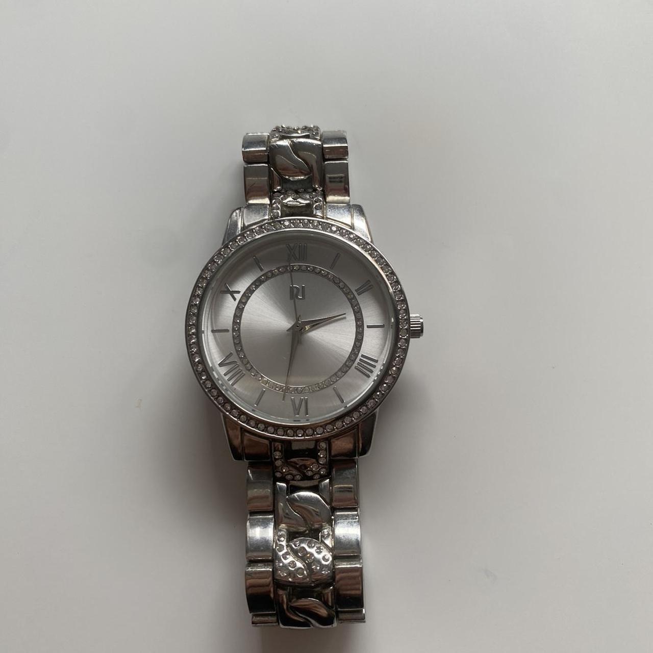 River island silver on sale watch