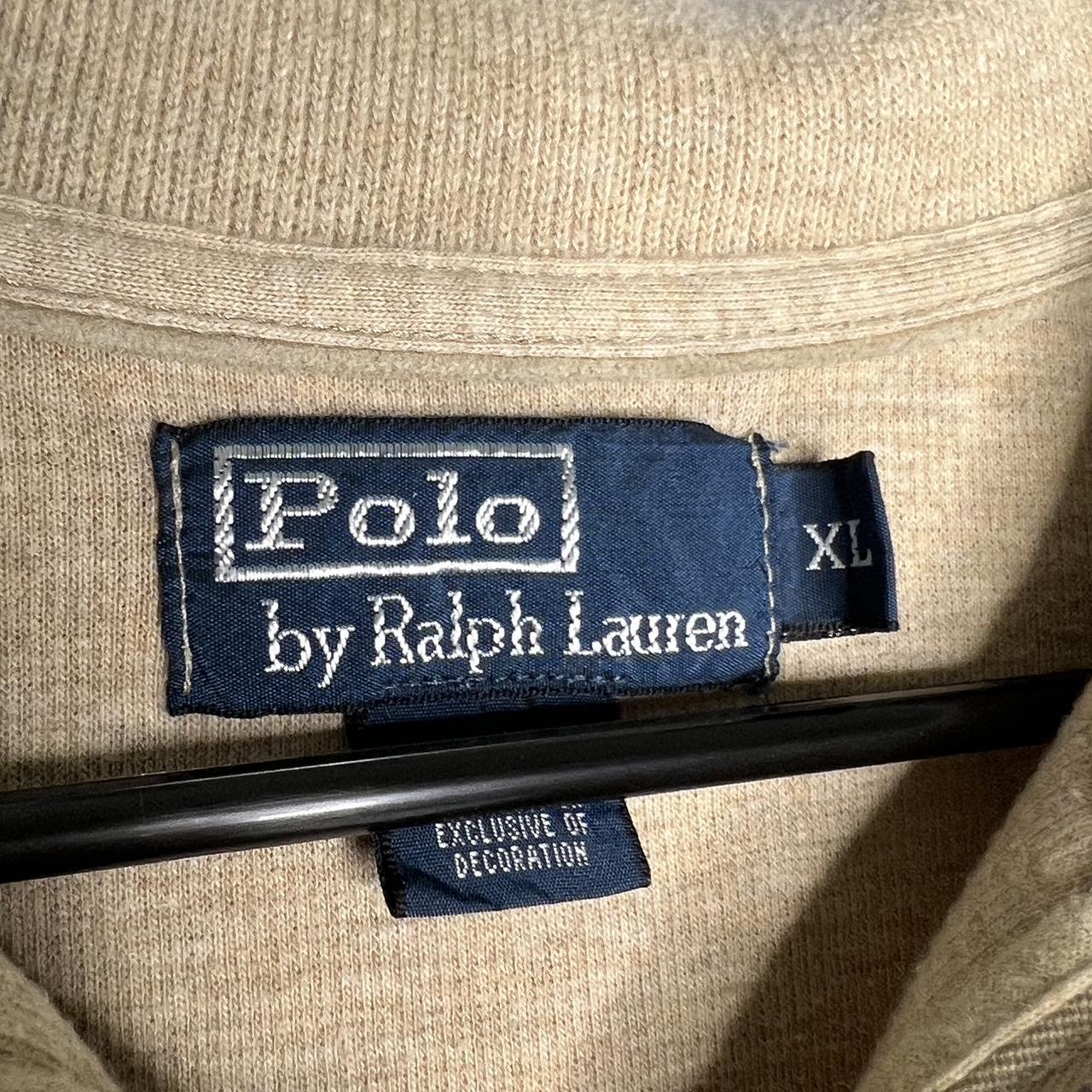 Beige NEW Ralph Lauren quarter zip Size XL New... - Depop