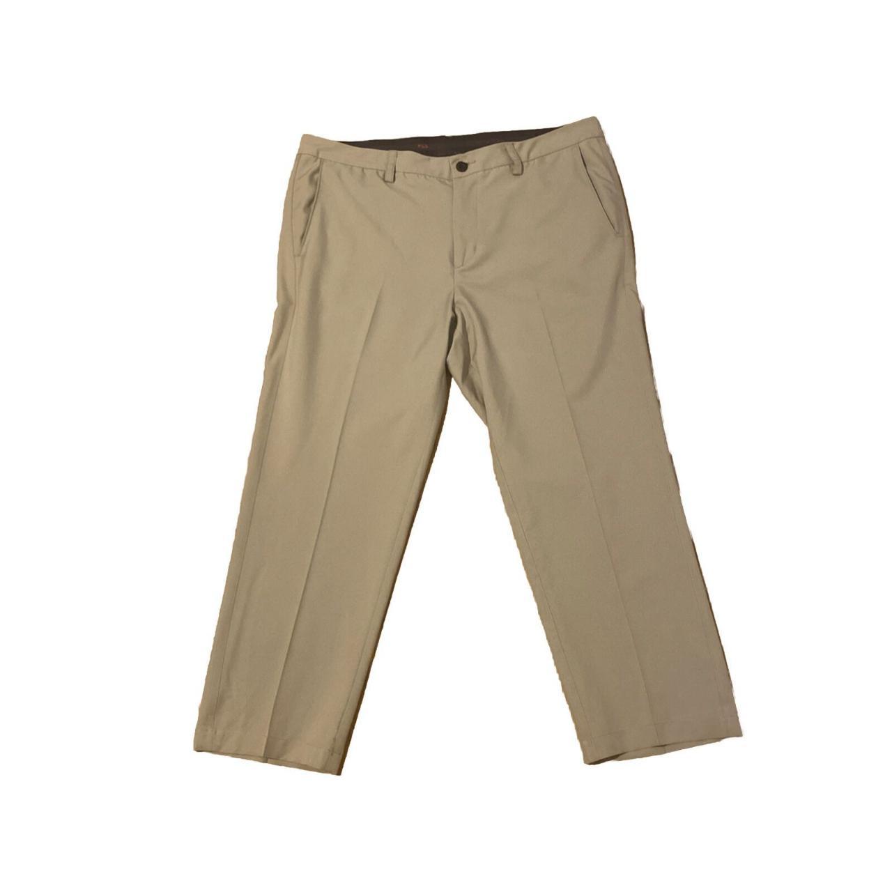 Fila Sport Pants Mens Size 36 Golf Khaki Inseam - Depop