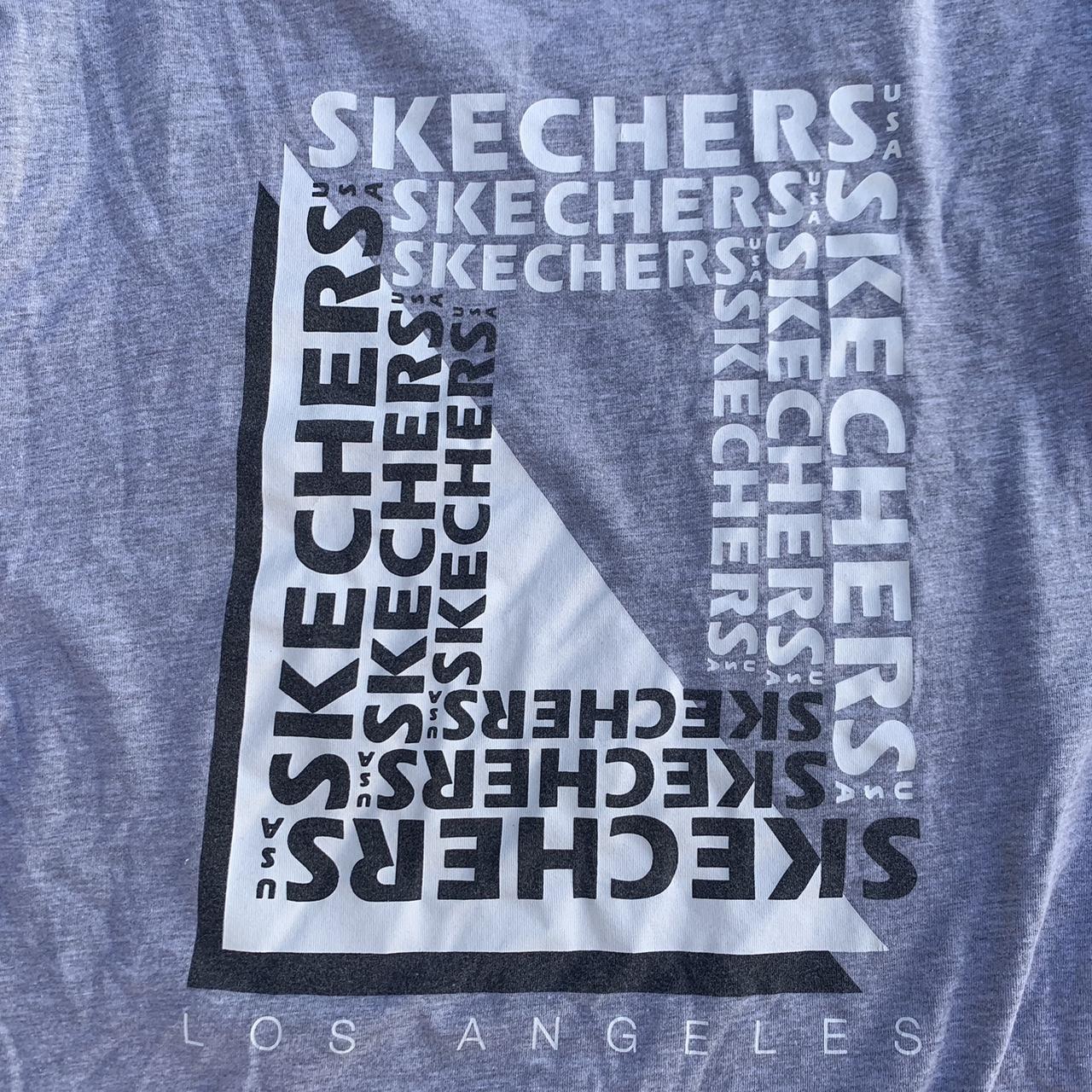 Skechers t best sale shirt mens silver