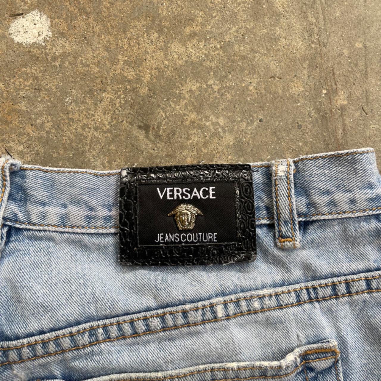 Authentic Versace jeans straight/baggy fit, small... - Depop