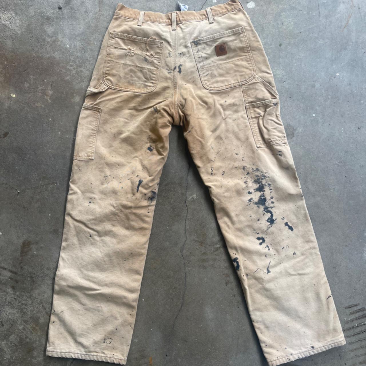 Vintage Used Carhartt Painter Carpenter Pants Depop   P0 