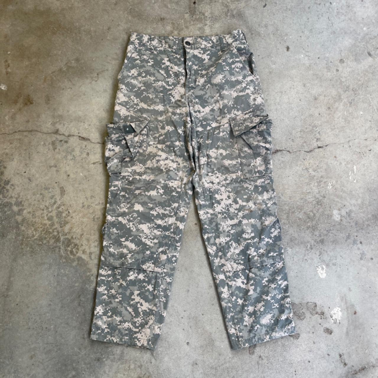 Authentic military issue digi-camo pants, waist fits... - Depop