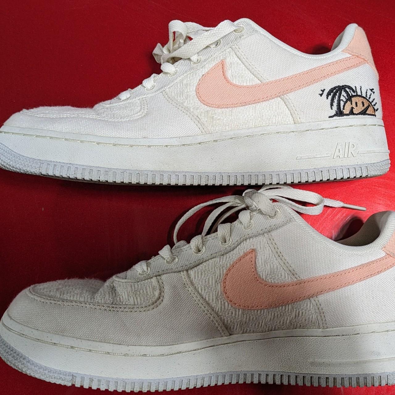 Nike Air Force 1 Sun Club. Size 5Y fits W6.5. Barely - Depop