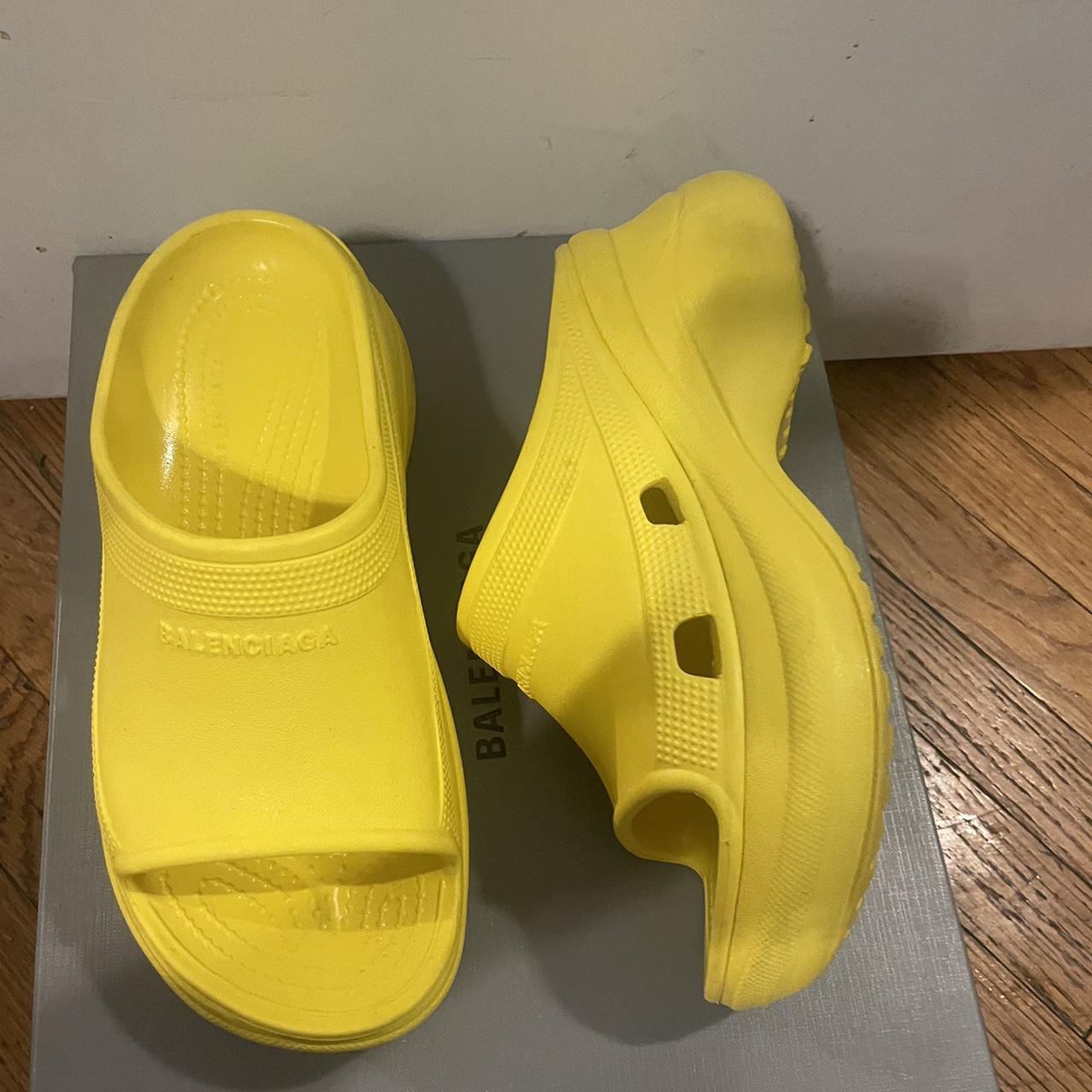 balenciaga sandals womens yellow