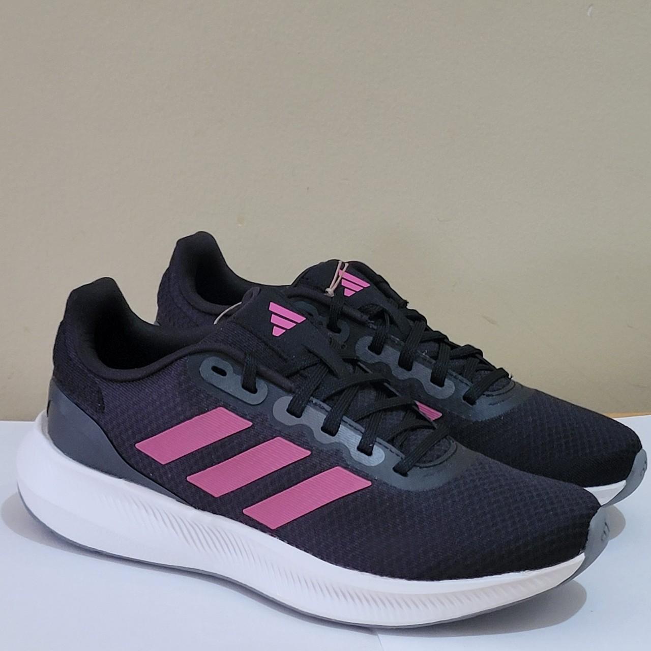 Adidas cloudfoam women's shop black and pink