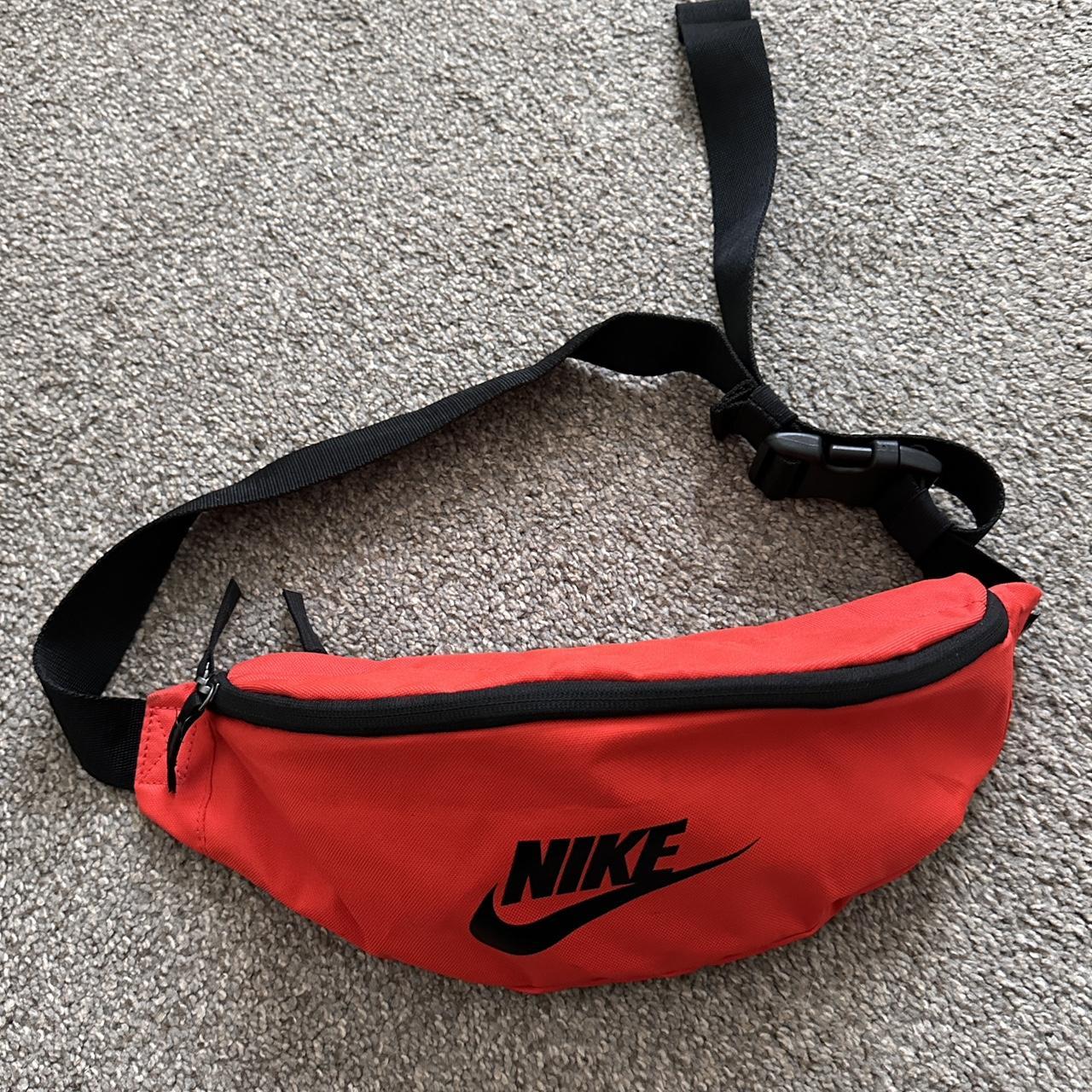 nike orange fanny pack or cross body adjustable