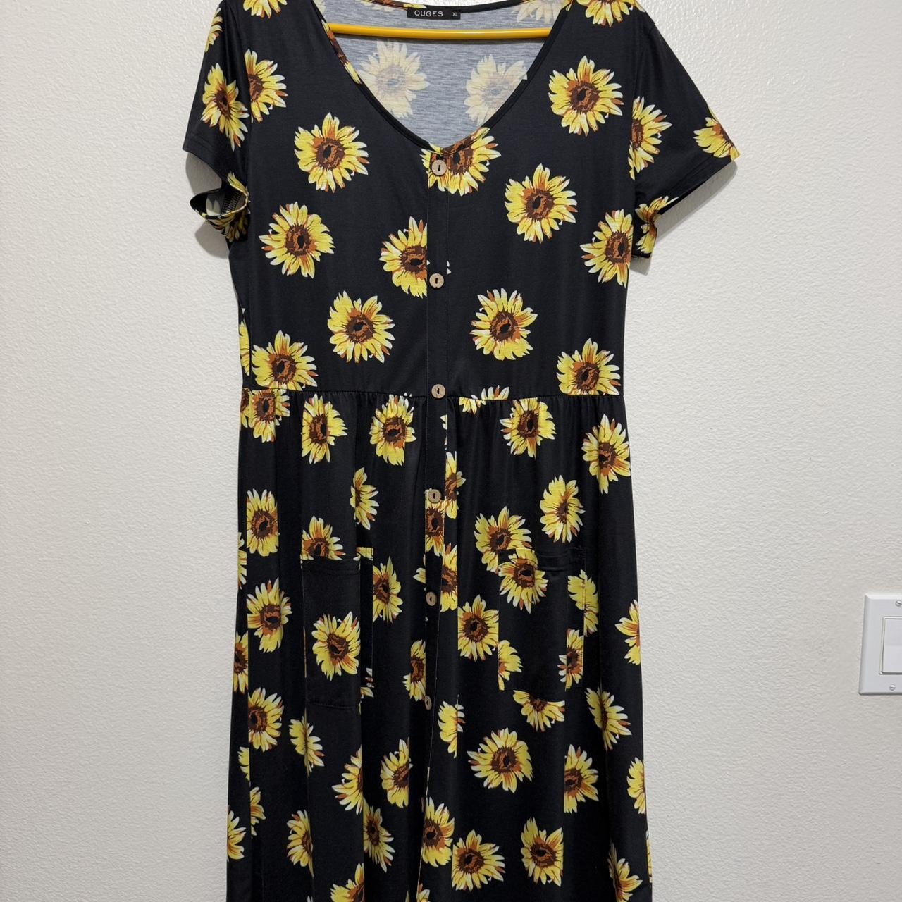 Women's Dress - Black/Multi - XL – Ouges Women’s … - image 1