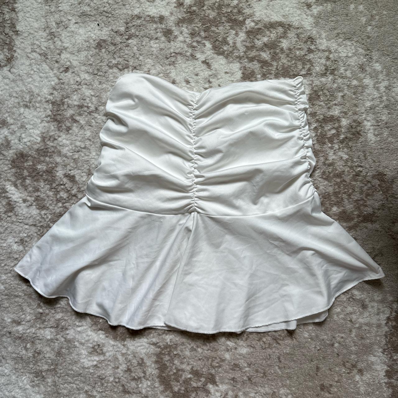 Ruched flare outlet skirt