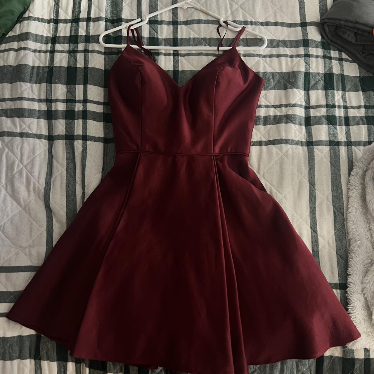 macys red dress