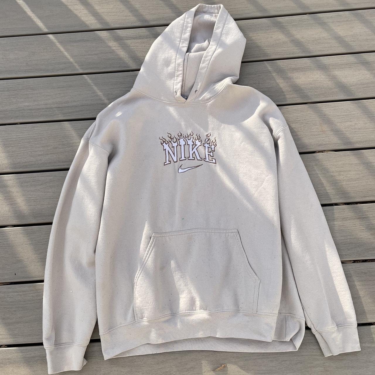 tan hoodie nike
