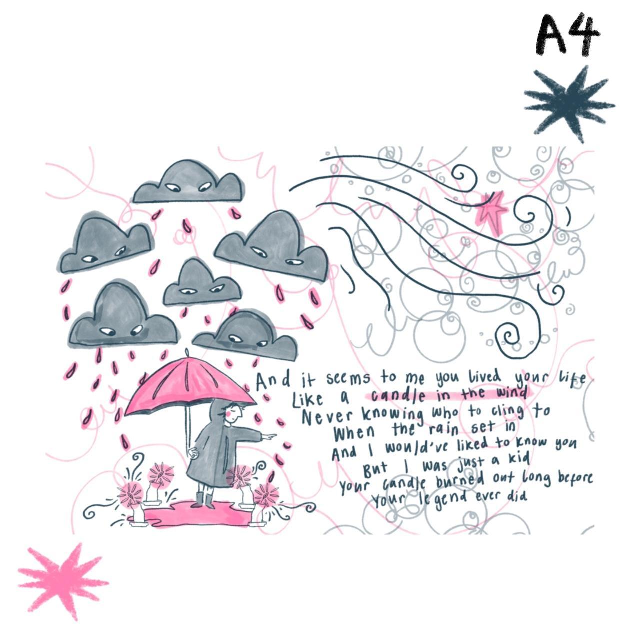 A4 🕯 Candle In the Wind ( Elton John Inspired... Depop