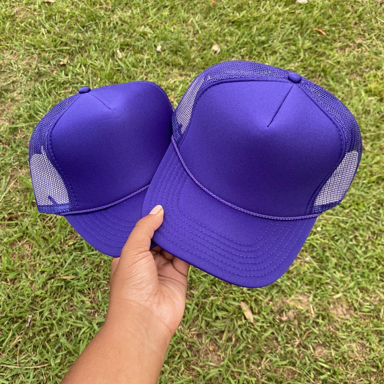 2 Purple Blank Trucker Hats 🟣 ⭐️ BRAND NEW ⭐️ 🧢 One - Depop