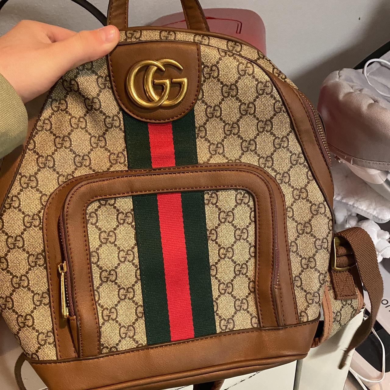 Real gucci Ophidia GG small backpack only worn once! - Depop