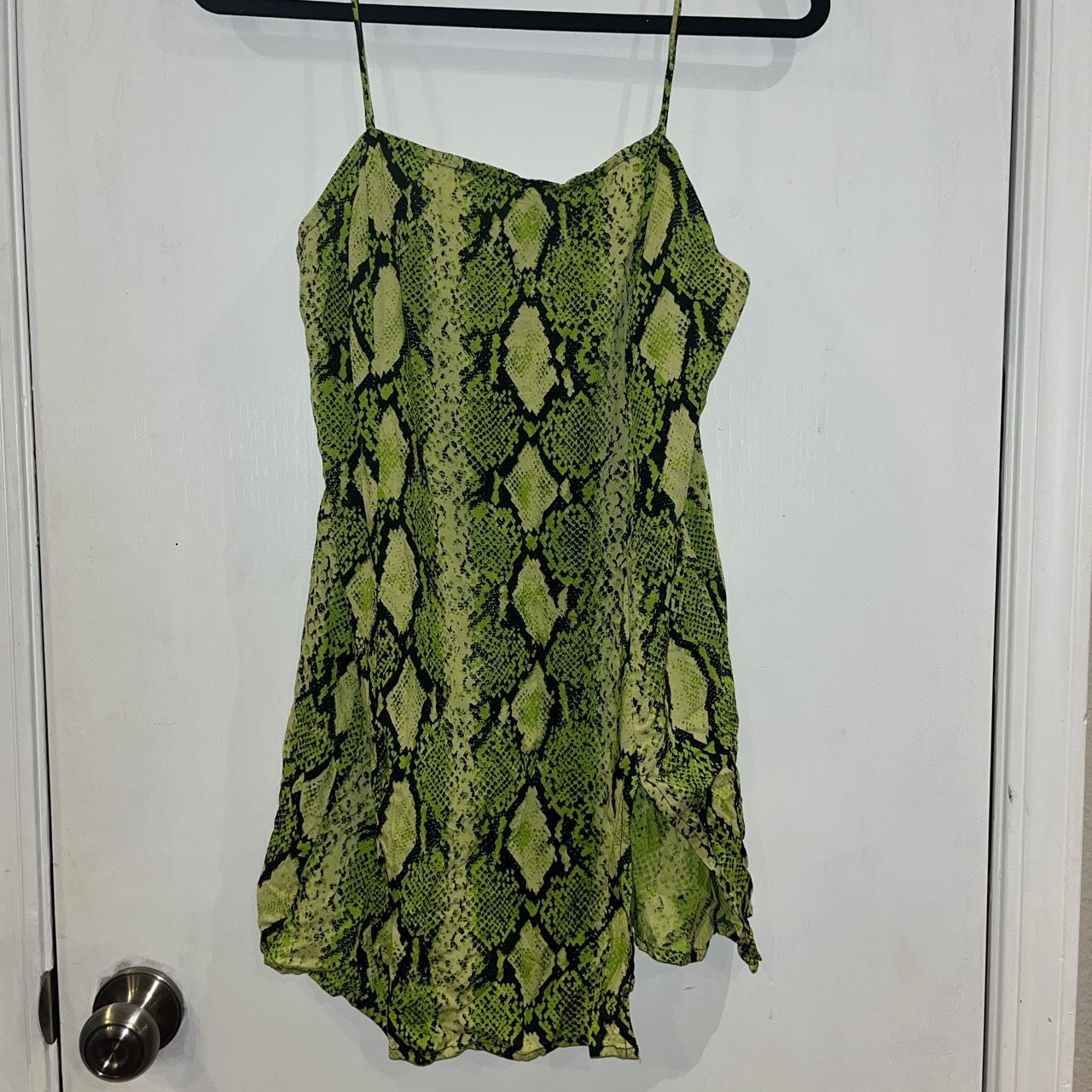 Snakeskin neon sale dress