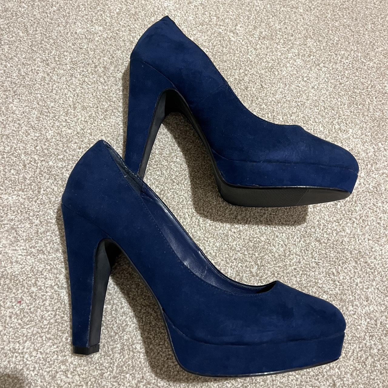 New look best sale navy blue heels