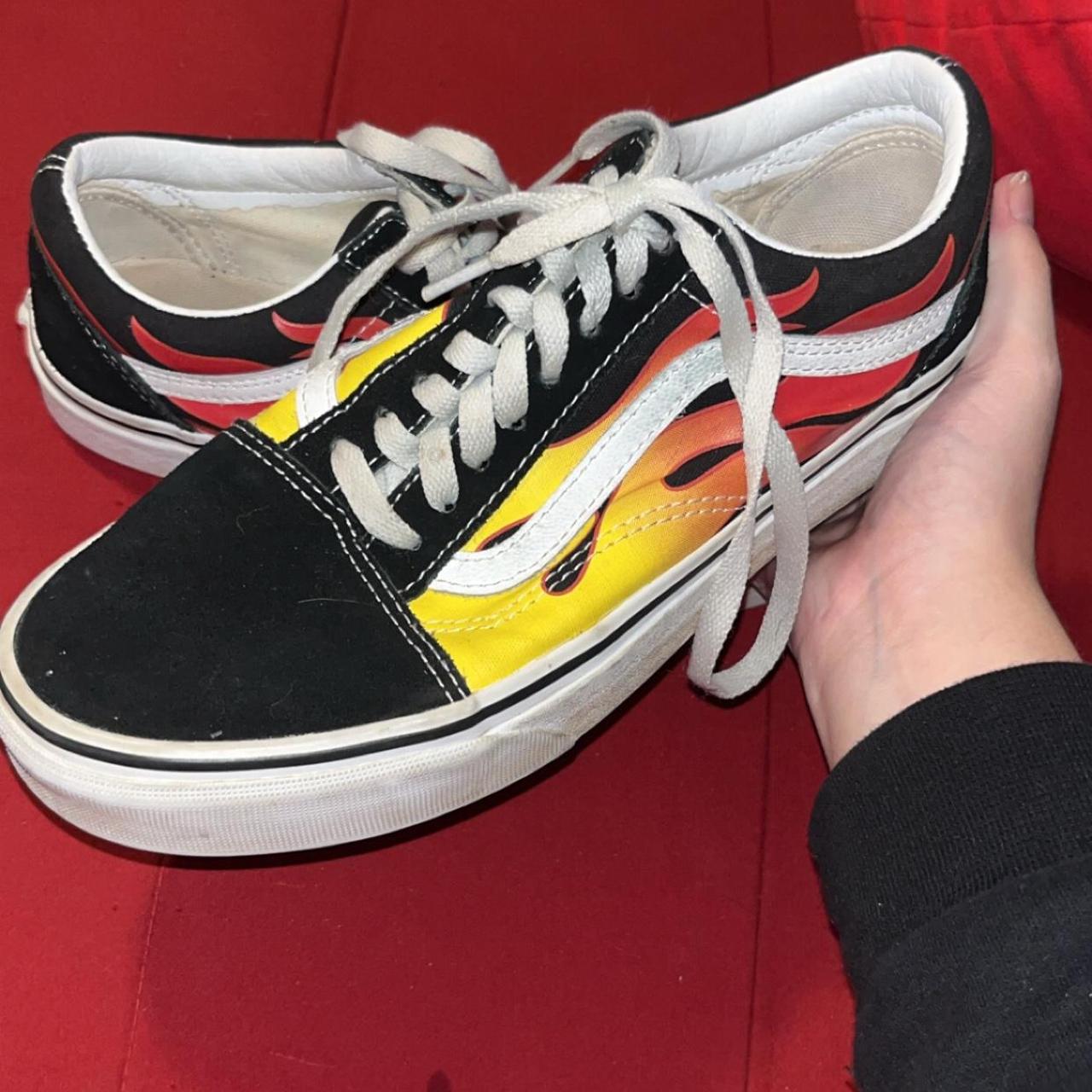 Mens vans best sale flame old skool