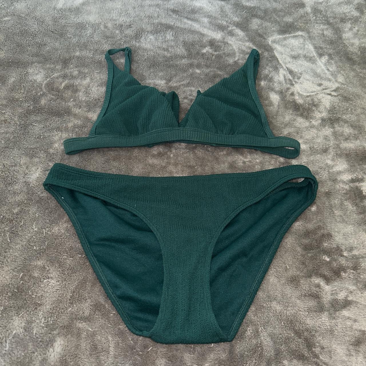 Primark Forrest Green Adorable Bikini Set Worn Depop