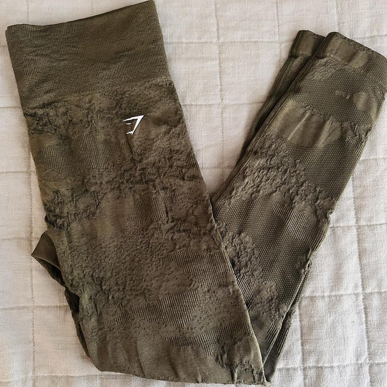 Gymshark adapt camo seamless leggings, size medium.... Depop