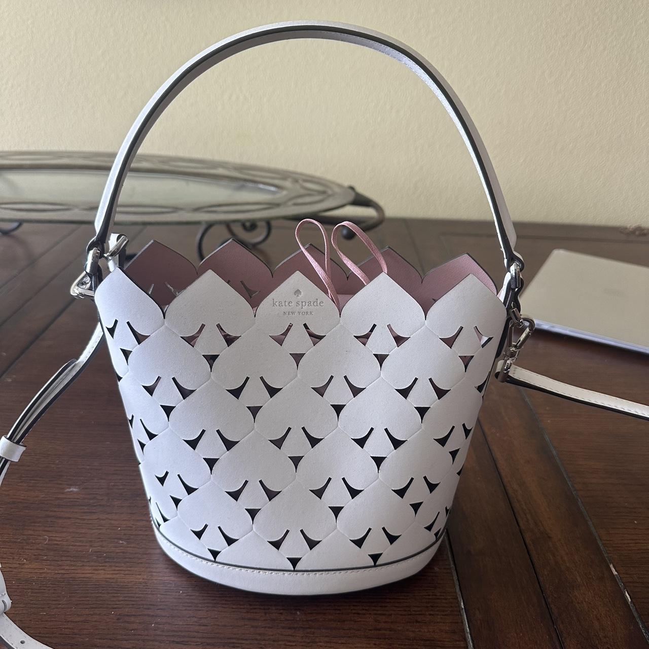 Kate Spade white bucket authentic bags